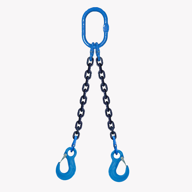 2 Leg Lifting Chain Sling - Eye Sling Hook - G100